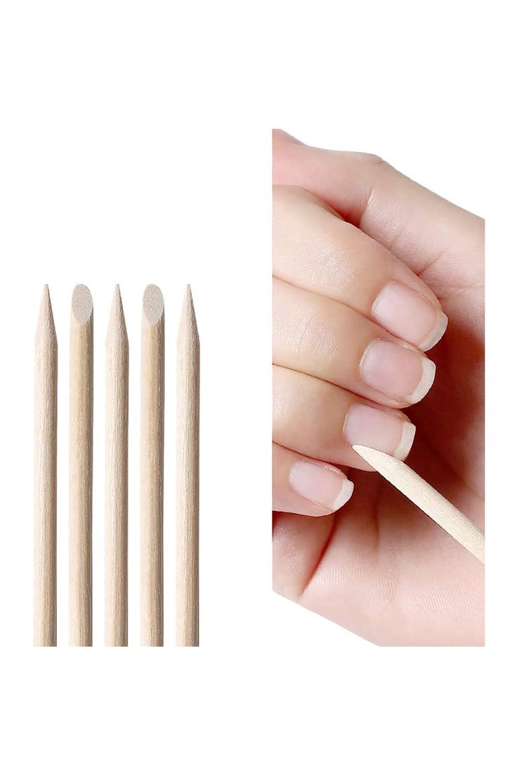 Orange Wooden Sticks Nail Art Cuticle Pusher Remover Manicure Pedicure Tool