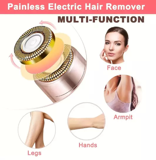 Flawless Facial Hair Remover Painless Hair Removal Portable Trimmer USB Recharge